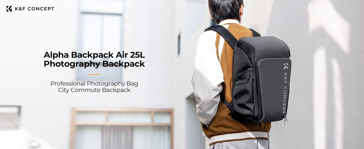 K&F Large Spacious Camera Backpack Photo Expandable Tourist 25L Brand K&F Concept