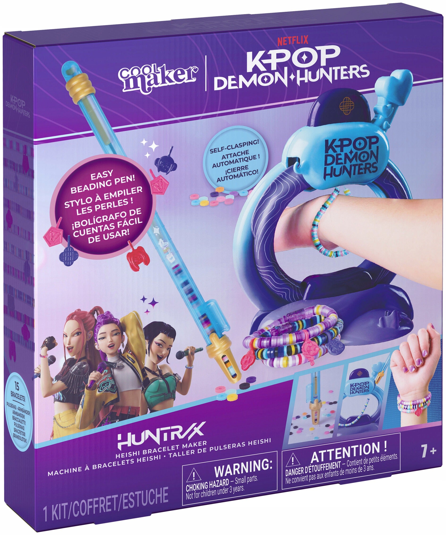 K-POP DEMON HUNTERS COOL MAKER Studio Bracelets, Set +7 Years Packaging status original