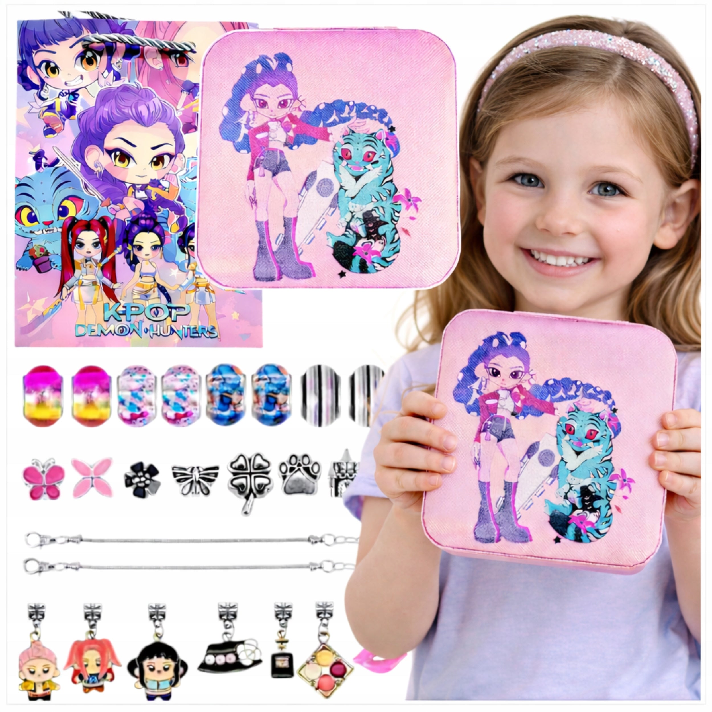 K-POP Demon Hunters Rumi Charms Bracelet Making Kit Box Packaging status original