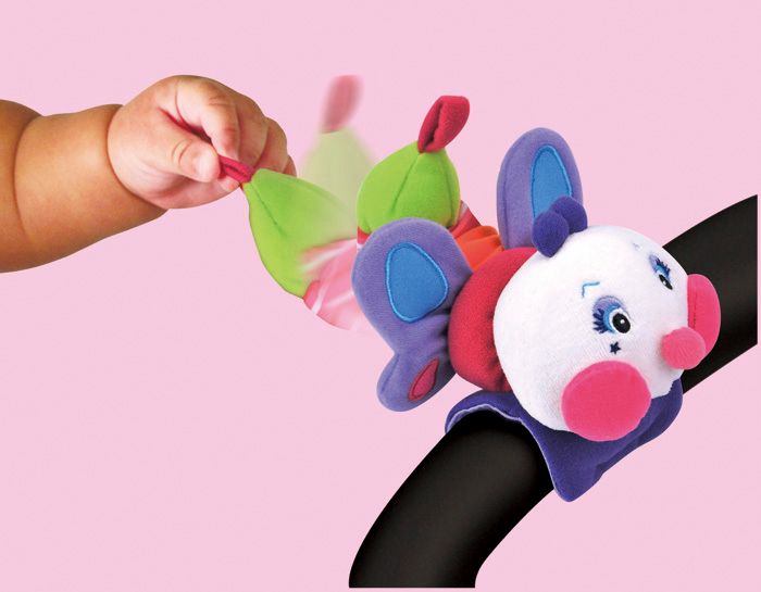 K's Kids 3 zábavné hračky se zapínáním na suchý zip v pastelových barvách Brand K's Kids