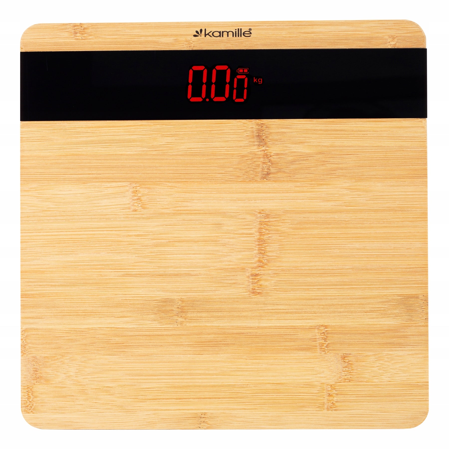 KAMILLE ELECTRONIC BAMBOO BATHROOM SCALE Brand Kamille