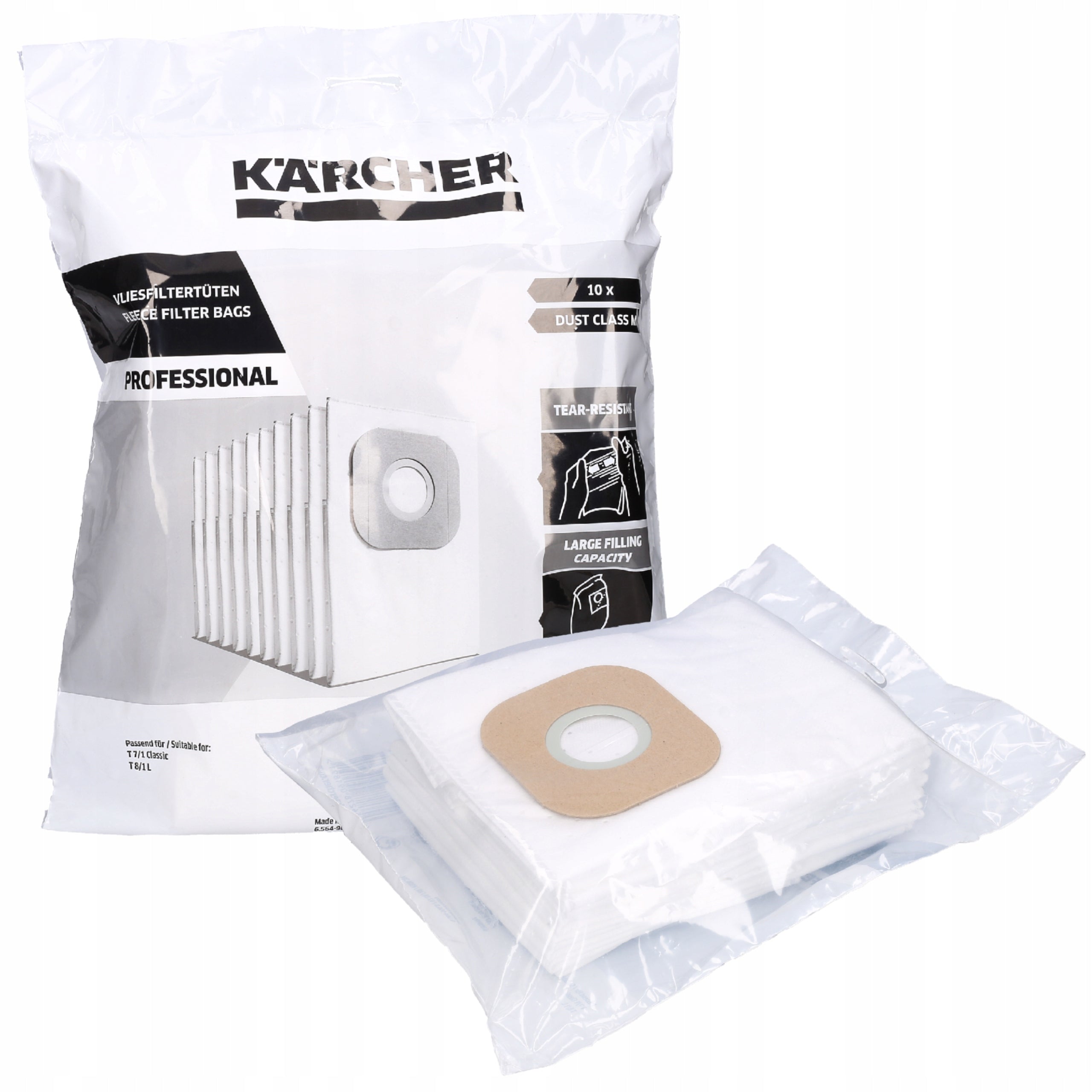 KARCHER 6.904-084.0 Synthetic Bags T 7/1 11/1 10 pcs Original Manufacturer Kärcher