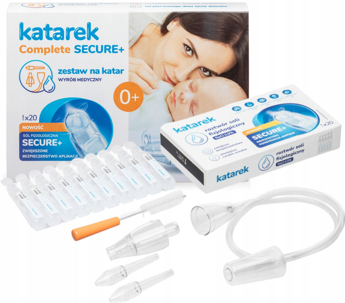 KATAREK COMPLETE SECURE+ NASAL ASPIRATOR + SALT