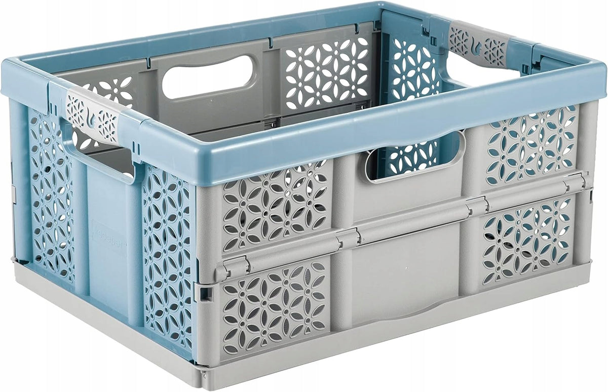 KEEEPER - Folding basket - with soft handles - container - box - 32 L