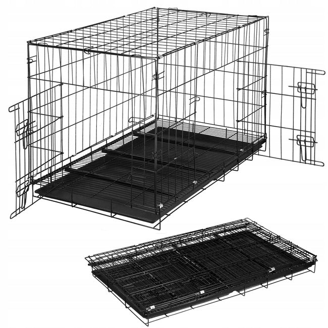 KENNEL CAGE Folding Metal Pet Cat Dog 99x60x70cm XXL Manufacturer code Klatka kennelowa dla psa zwierząt kota