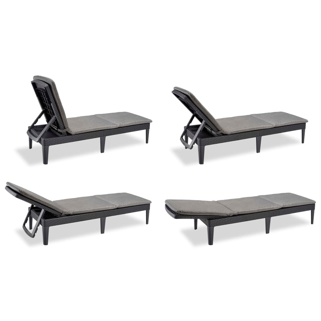 KETER JAIPUR GRAPHITE RATTAN LOUNGER Manufacturer code 006330