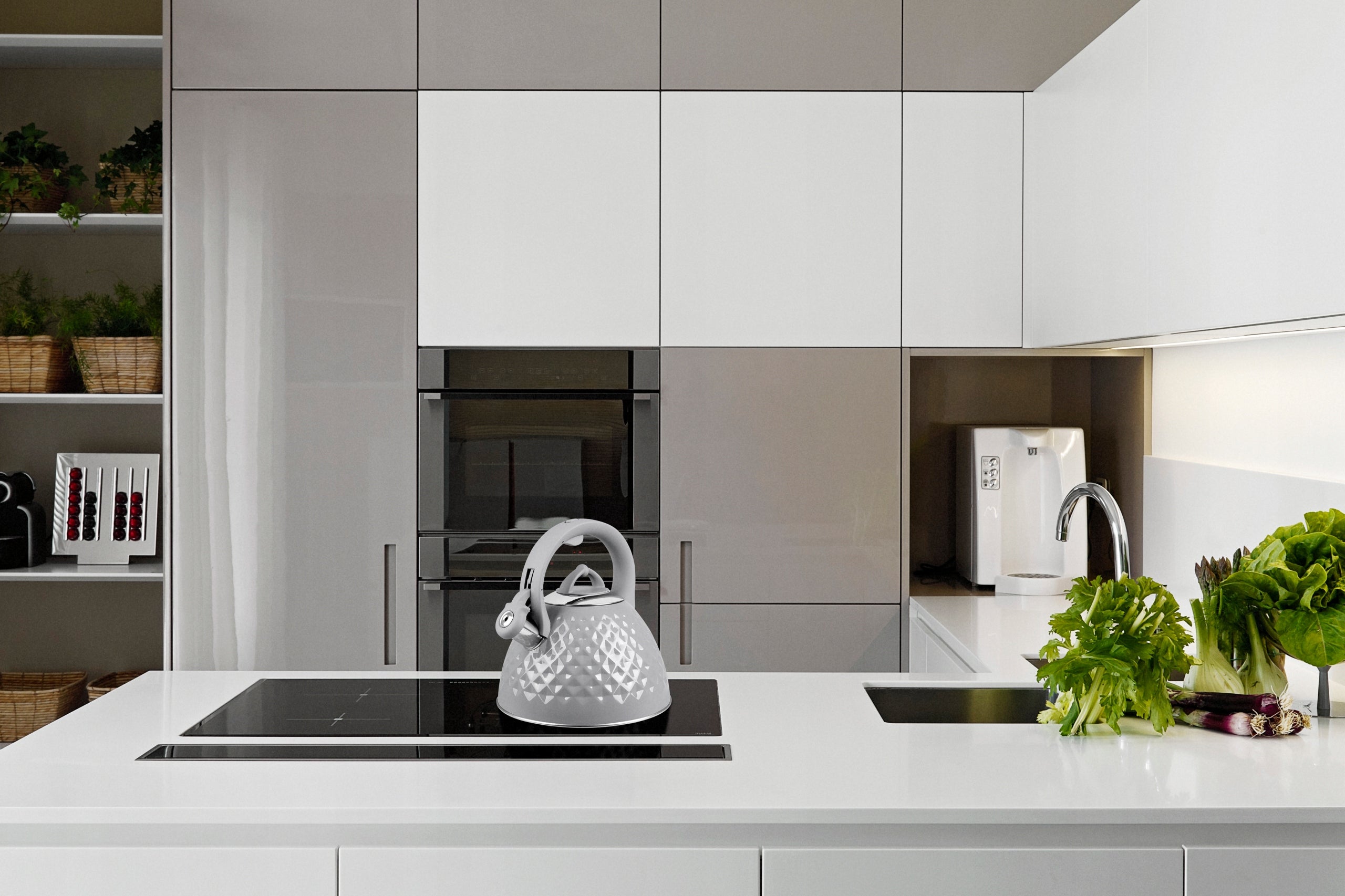 KETTLE 2,8L with Whistle Diamond LARGE INDUCTION Gas PROMIS TMC14 DIAMOND Brand Promis