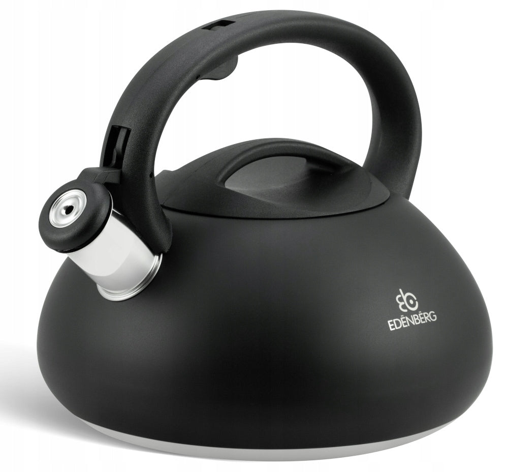 KETTLE Steel BLACK MATT 3l Induction Gas With WHISTLE 8804