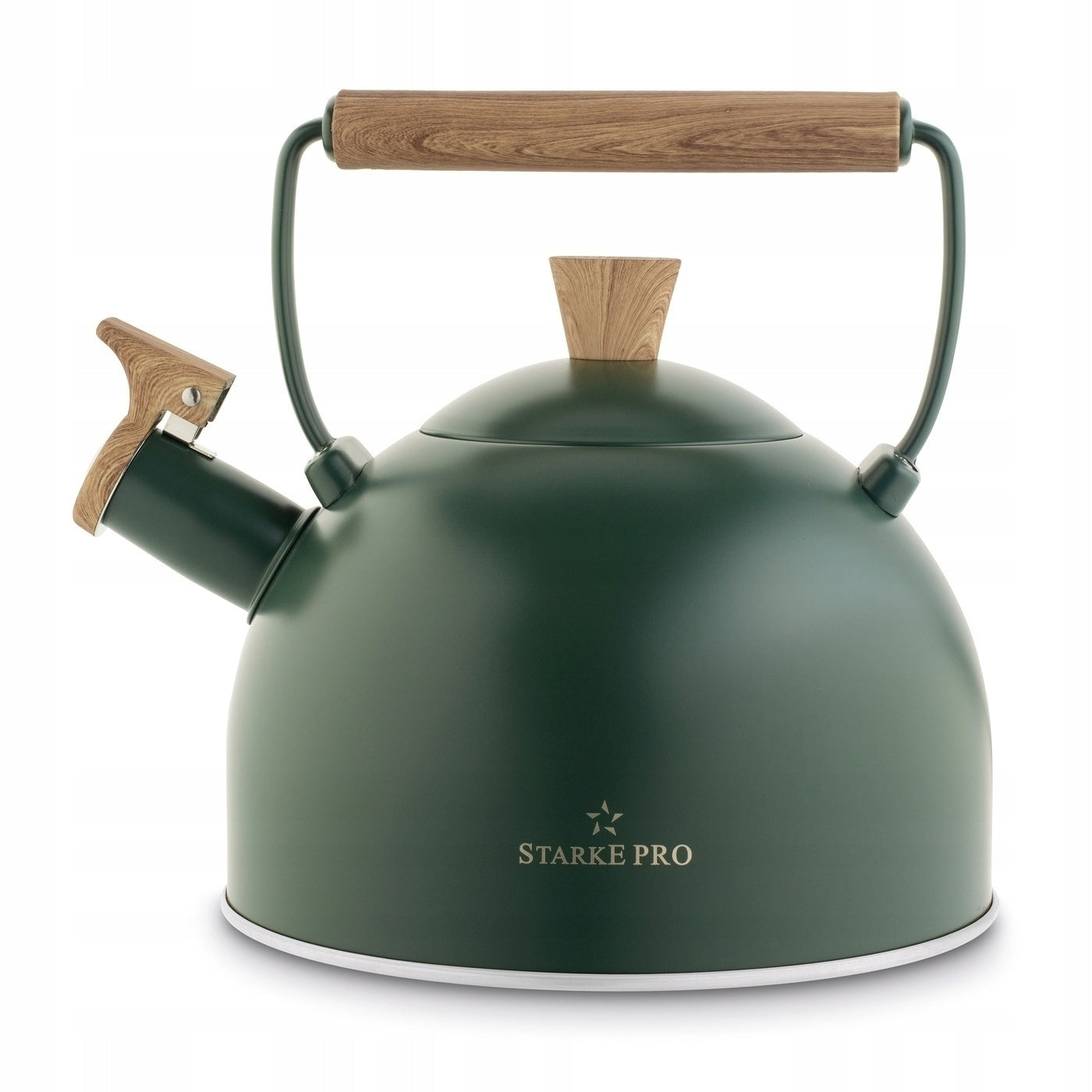 KETTLE WITH GAS WHISTLE Induction GREEN Steel Starke Pro Harit II 2,5 l Brand Tadar