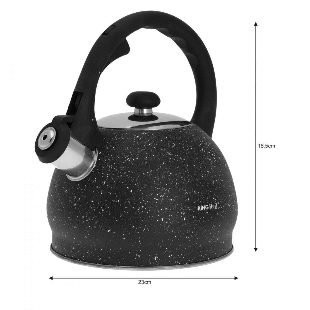 KETTLE WITH WHISTLE 2L MARBLE INDUCTION GAS COLOR BLACK KH-1403 Manufacturer code KH-1403