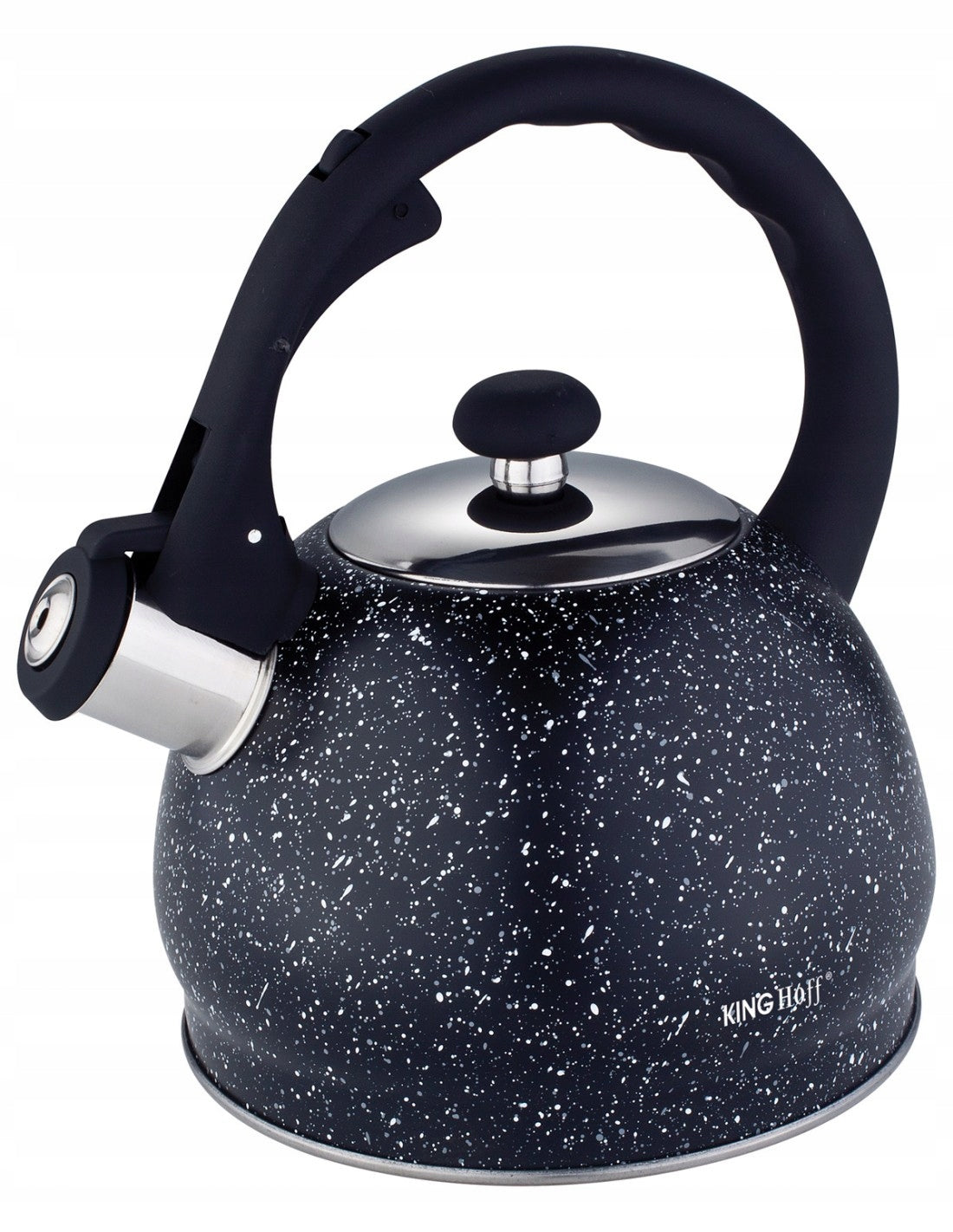 KETTLE WITH WHISTLE 2L MARBLE INDUCTION GAS COLOR BLACK KH-1403