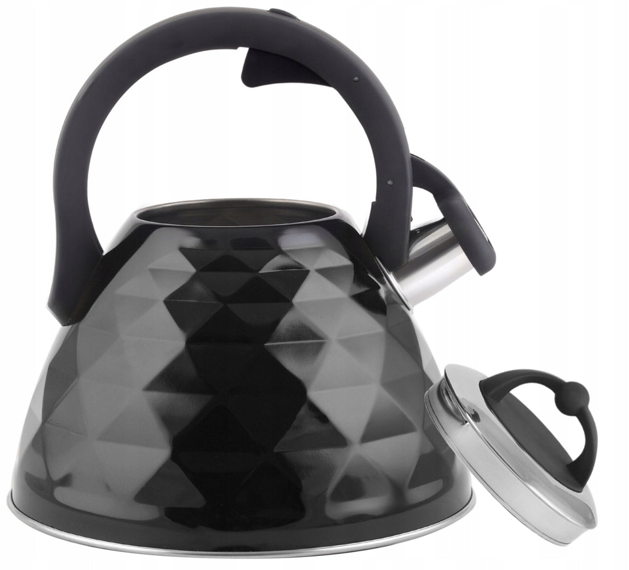 KETTLE WITH WHISTLE BERRETTI INDUCTION BLACK 3 GAS