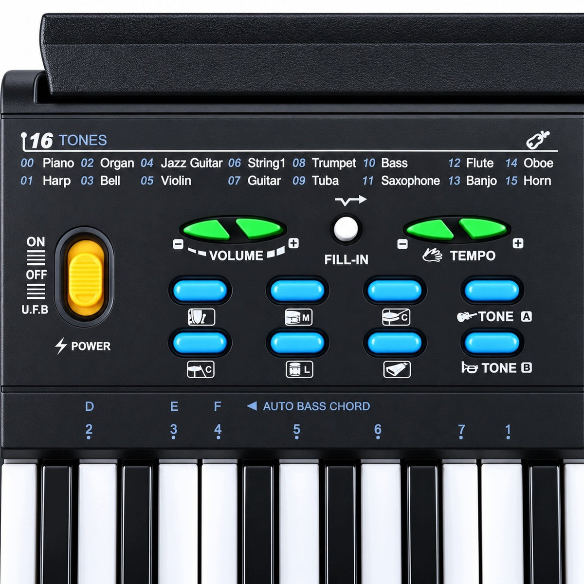 KEYBOARD ORGAN PIANO 61 KEYS MICROPHONE POWER SUPPLY USB BLUETOOTH MP3 Manufacturer code KEYBOARD ORGANY PIANINO Fest