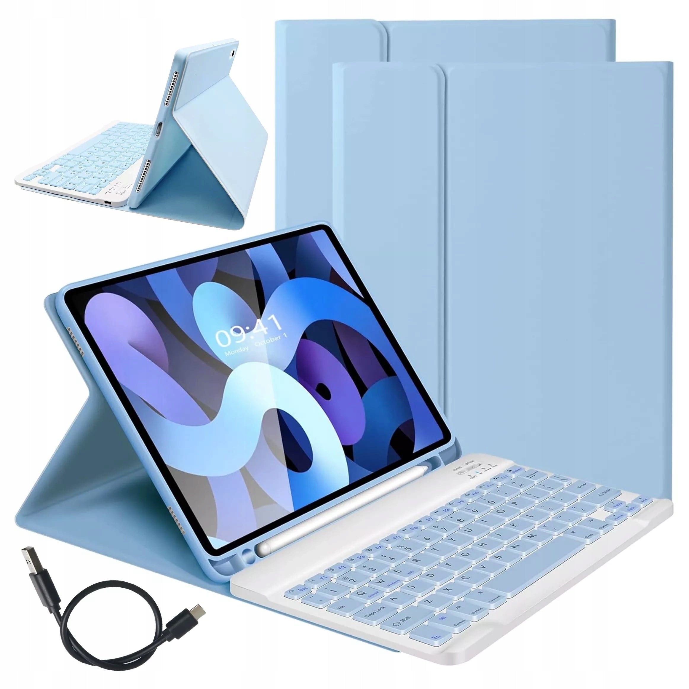 KEYBOARD and CASE for iPad 10 GEN 10.9 10GEN 2022 case with space for stylus