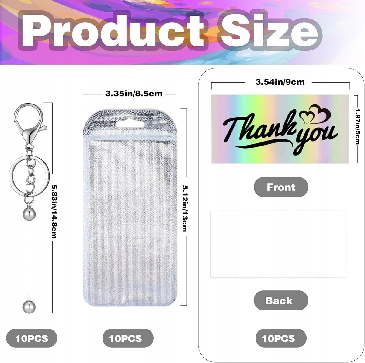KEYCHAINS SET OF 30 PIECES METAL DIY FOR DIY BLANK CARDS Brand no brand