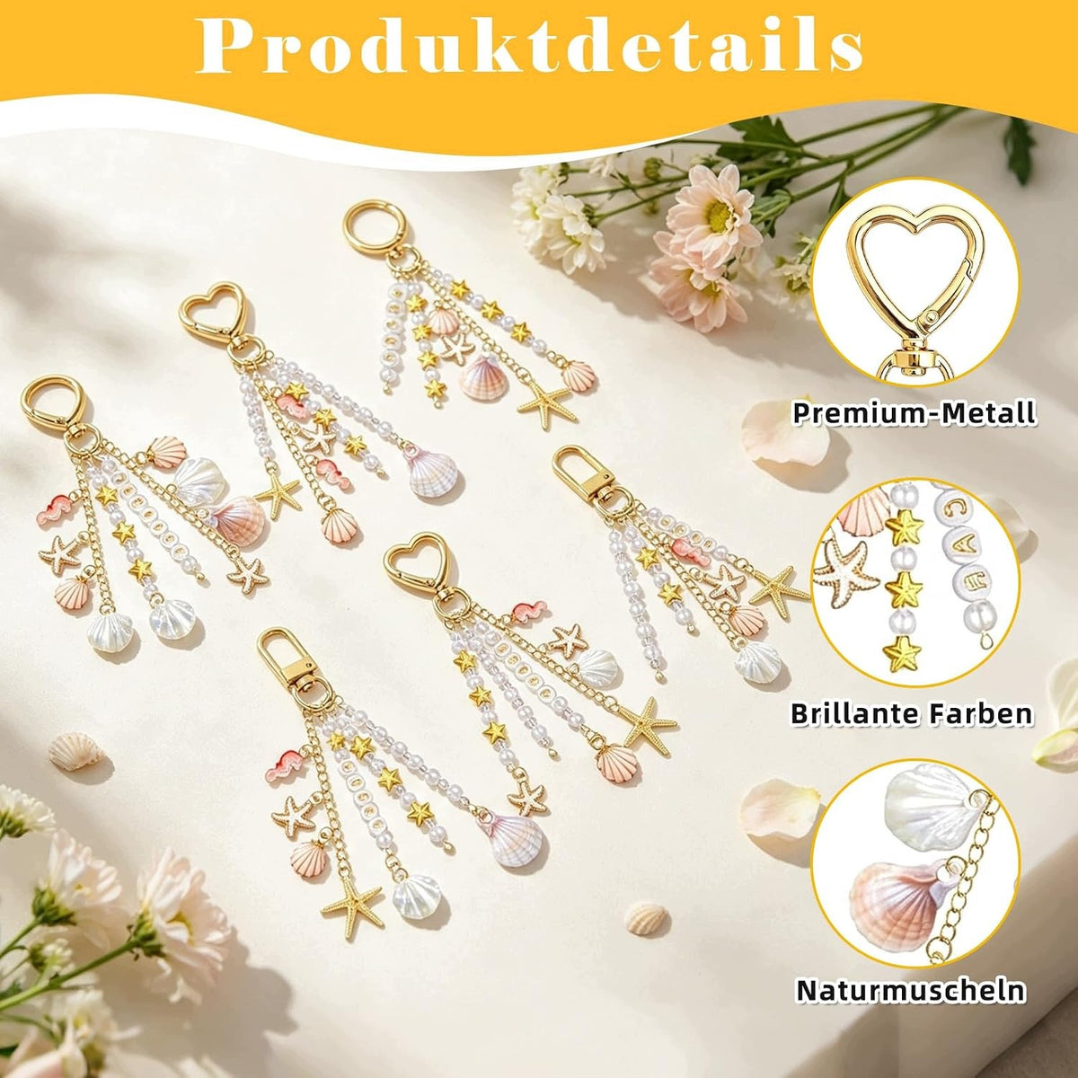 KEYCHAINS SET OF 774 PIECES FOR DIY CRAFTS COLORED BEADS Manufacturer code 5908182727539