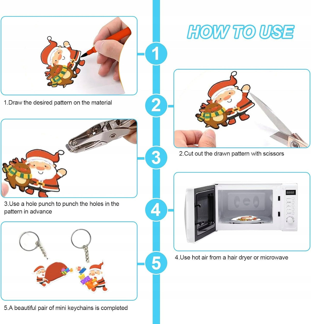 KEYCHAINS SET THERMOSPASM PLASTIC 183 PIECES ACCESSORIES PUNCH Manufacturer code 5908182362457