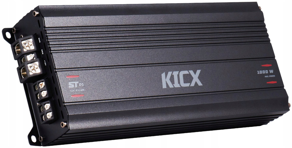 KICX ST D1 Amplifier 1-Channel Monoblock 400/650/1000W RMS Remote