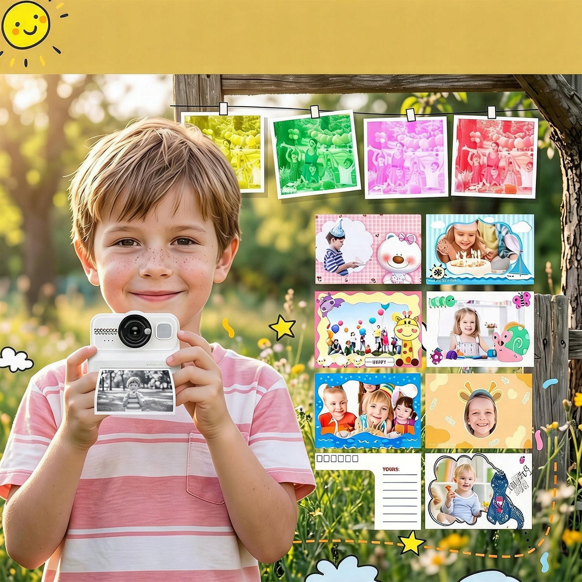 KIDS CAMERA WITH PRINTER AND EDUCATIONAL GAMES 32GB MULTIFUNCTION Manufacturer code 8850297332276