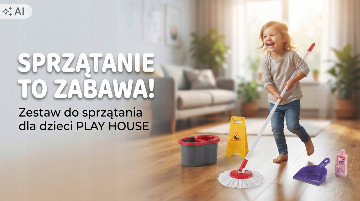 KIDS CLEANING KIT MOP BUCKET SWEEPER BRUSH CLEANING 9IN1 Brand Midex