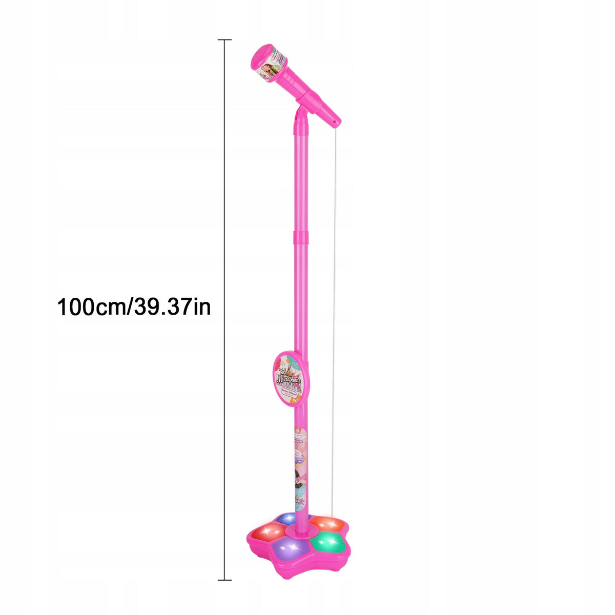 KIDS MICROPHONE WITH STAND MICROPHONE ON TRIPOD KARAOKE KIT Packaging status original