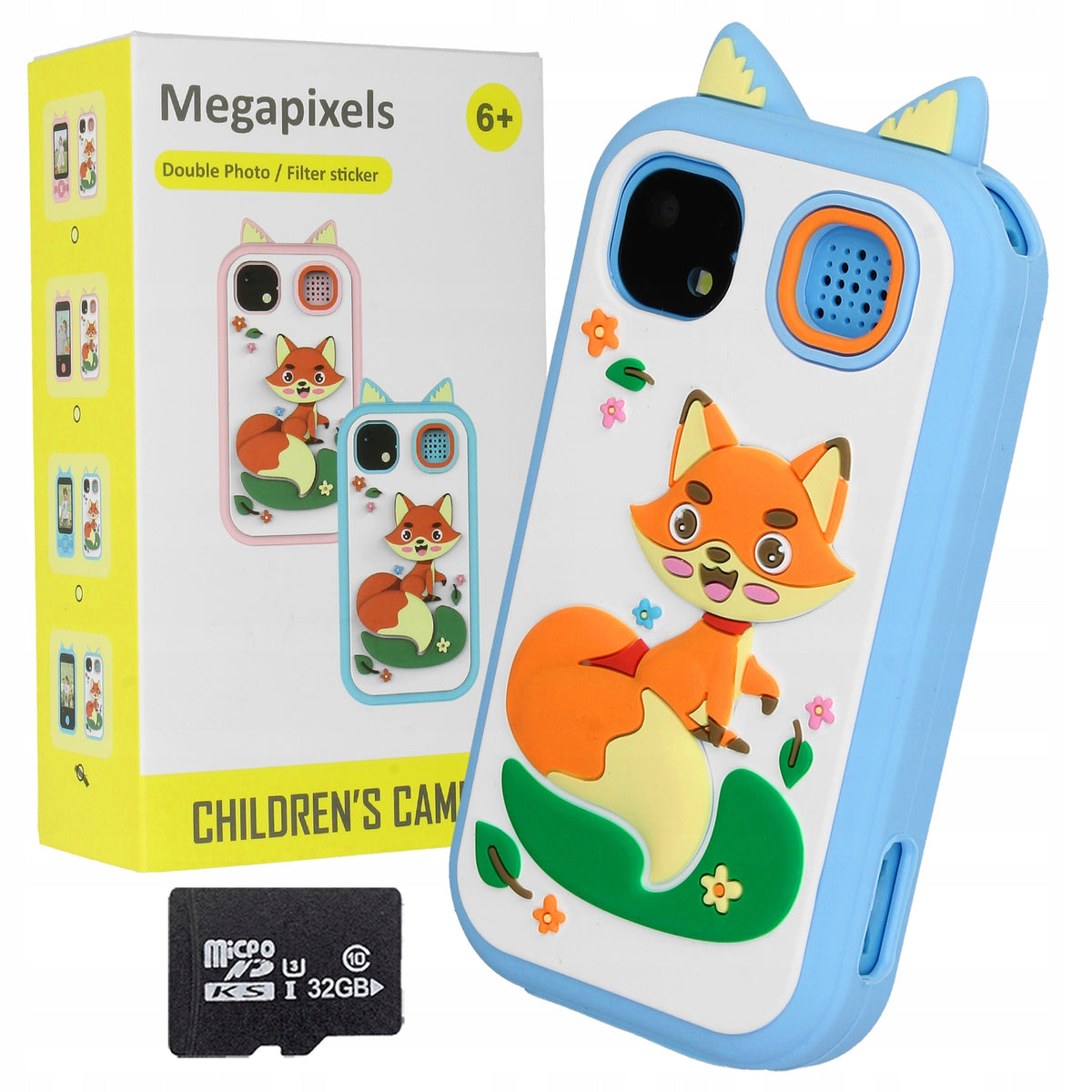 KIDS PHONE FUN SMARTPHONE WITH CAMERA AND GAMES + 32GB CARD