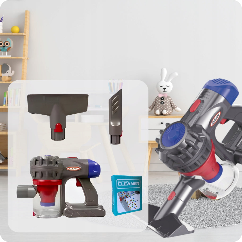 KIDS TOY VACUUM CLEANER Interactive Battery Operated Realistic Sound Manufacturer code Interaktywny odkurzacz