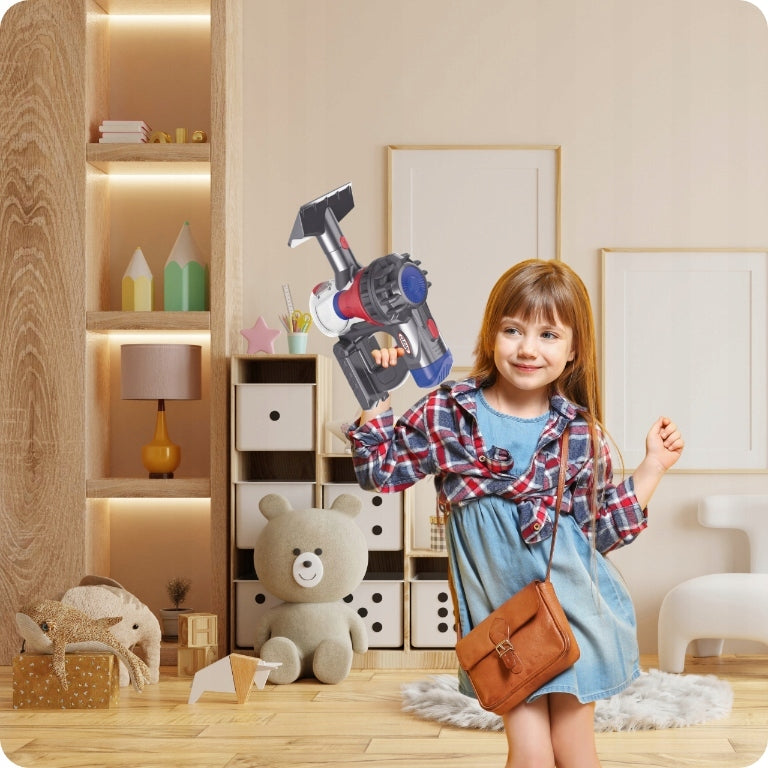 KIDS TOY VACUUM CLEANER Interactive Battery Operated Realistic Sound Packaging status original