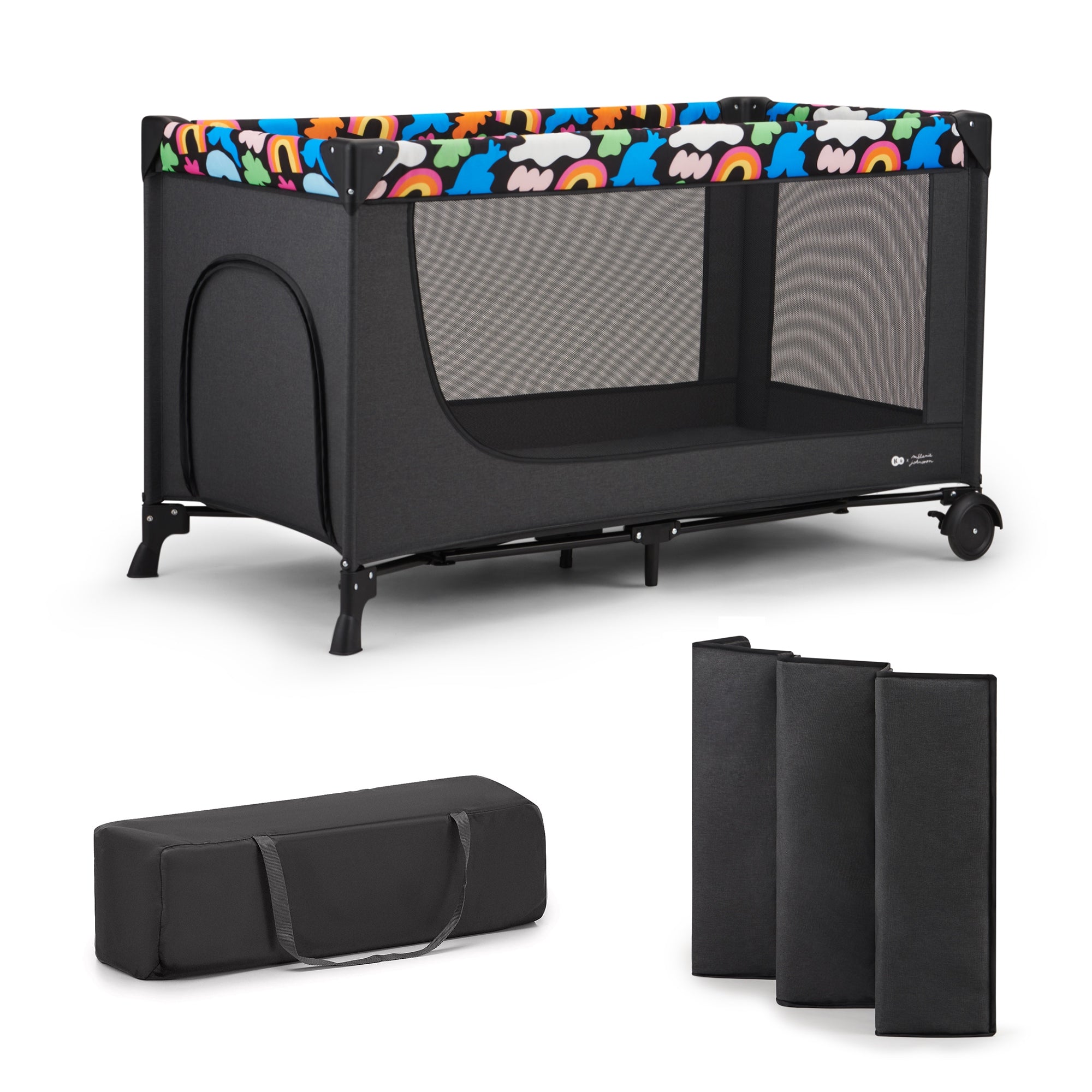 KINDERKRAFT JOY 2 Travel cot 2in1 folding playpen