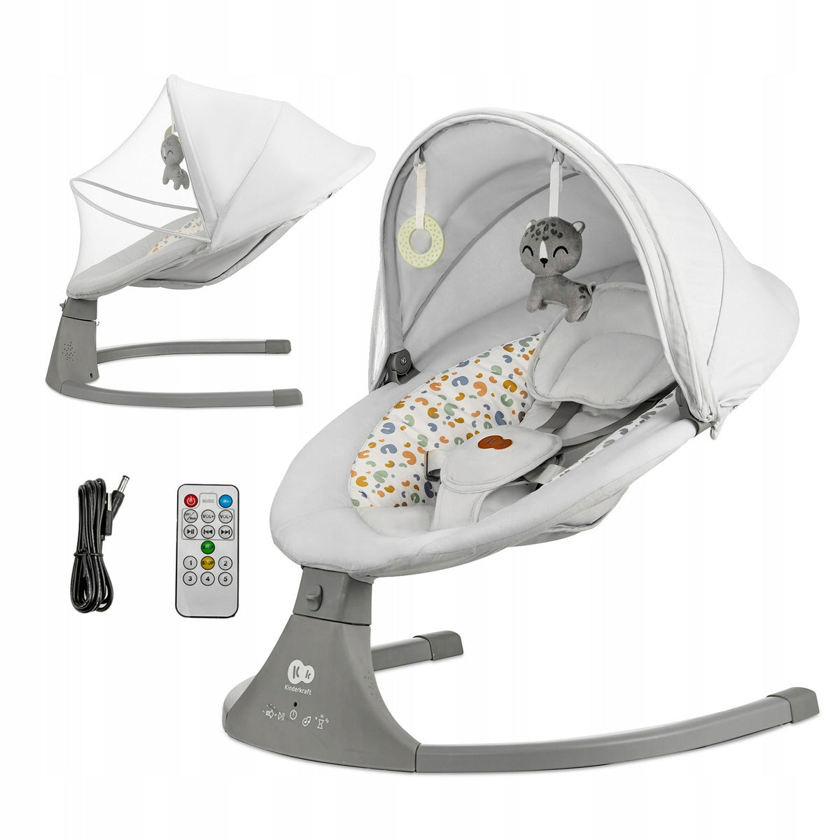 KINDERKRAFT Rocker LUMI 2 light grey