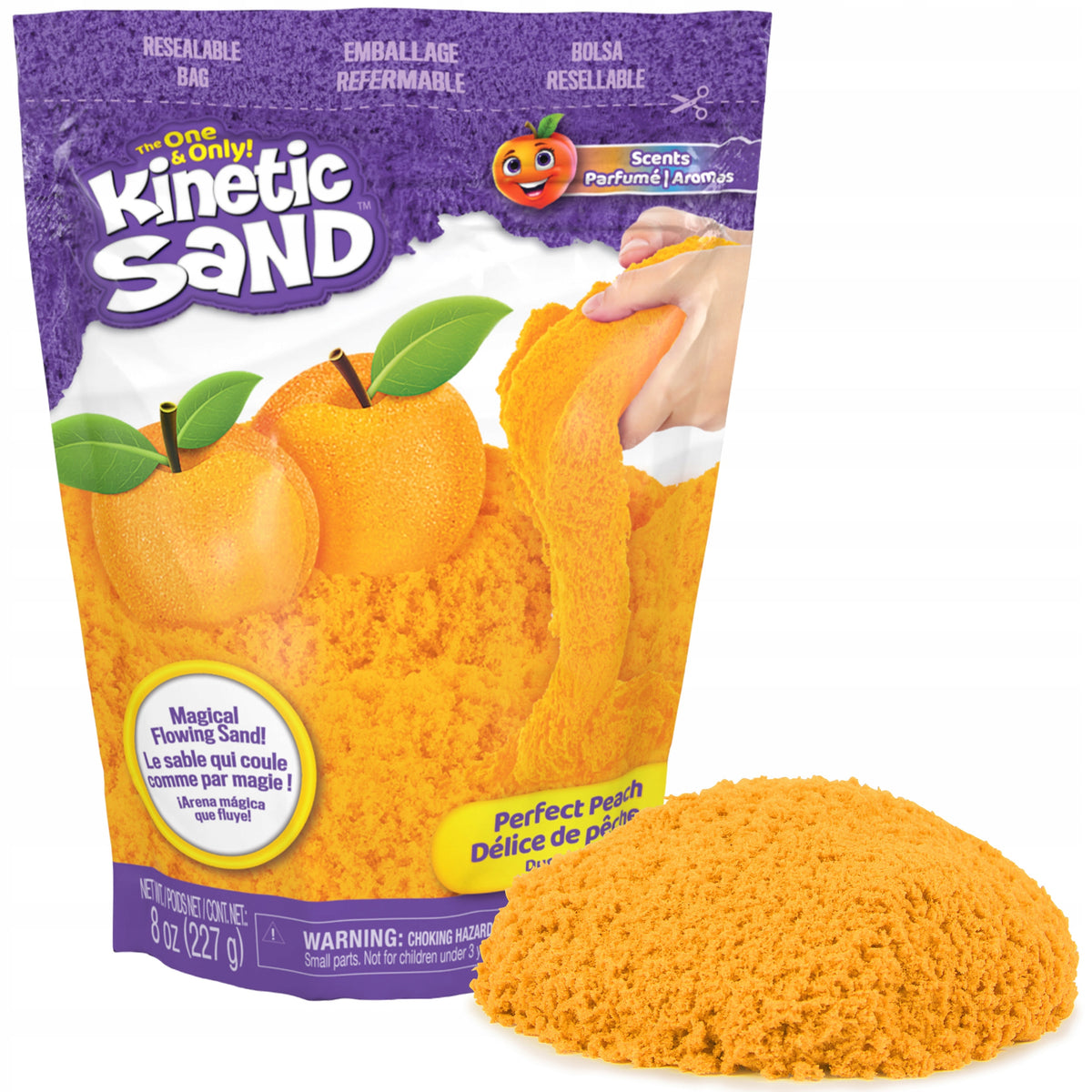 KINETIC SAND ORANGE FRAGRANT PEACH 227G