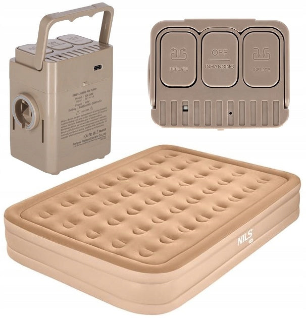 KING SIZE 200x145cm Double Pumped Mattress with Electric Pump Set