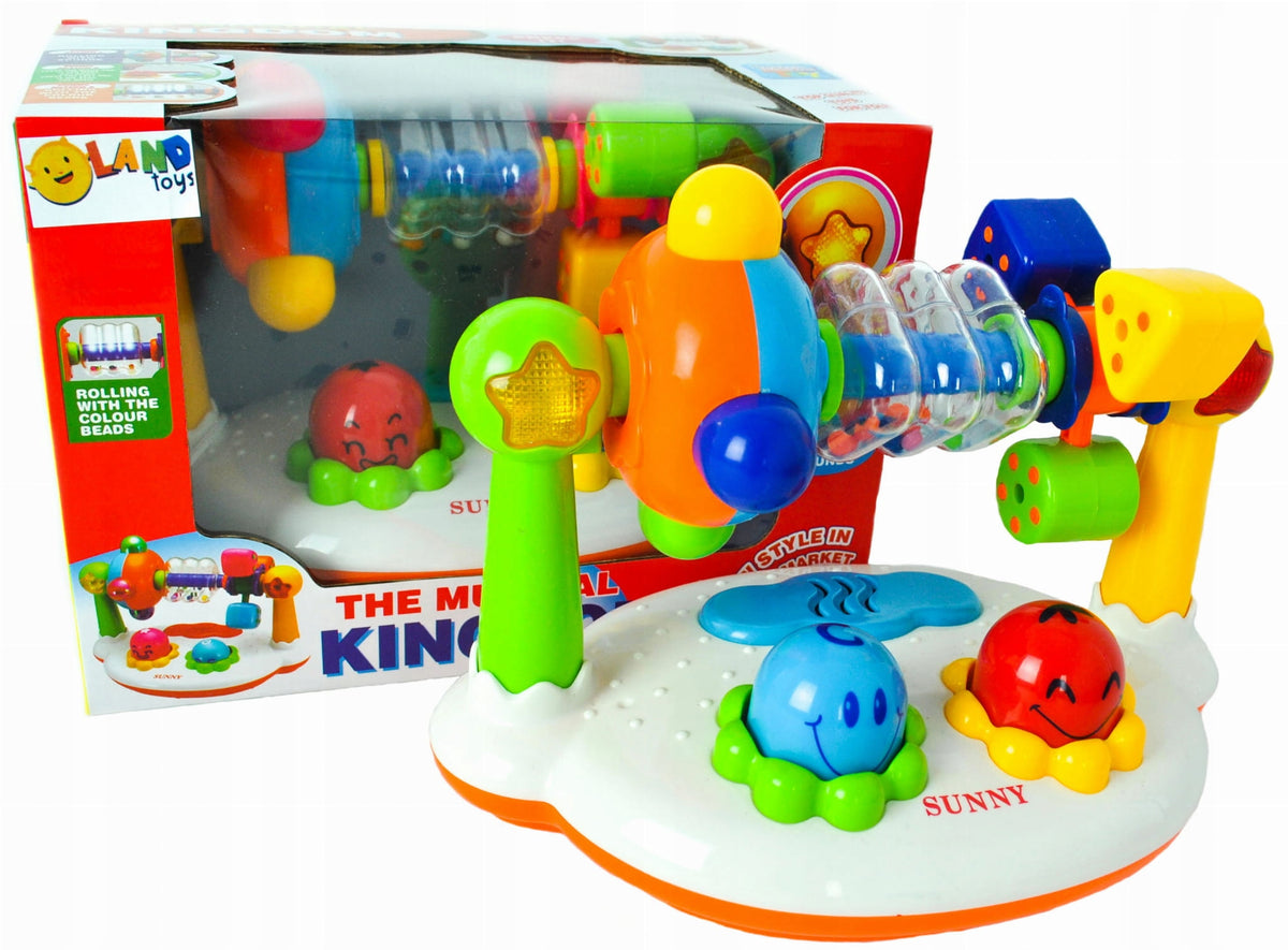 KINGDOM MUSICAL RATTLE INTERACTIVE FOR CHILDREN LIGHT SOUNDS