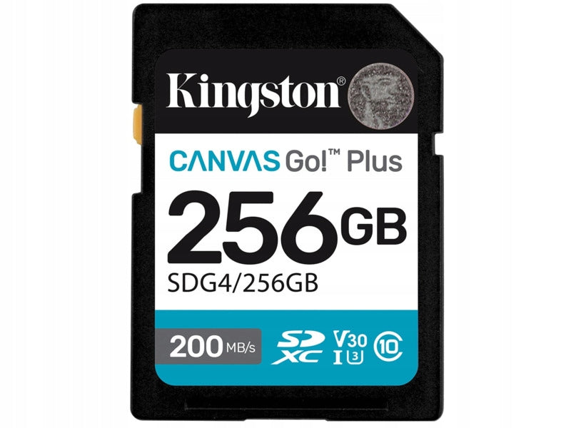 KINGSTON Canvas Go! Plus SDXC 256GB Memory Card