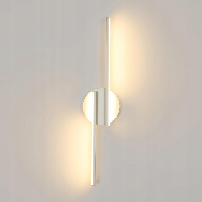 KINKIET BIAŁY LAMPA ŚCIENNA LED NOWOCZESNA SALONU KORYTARZ 16W 3000K 45CM