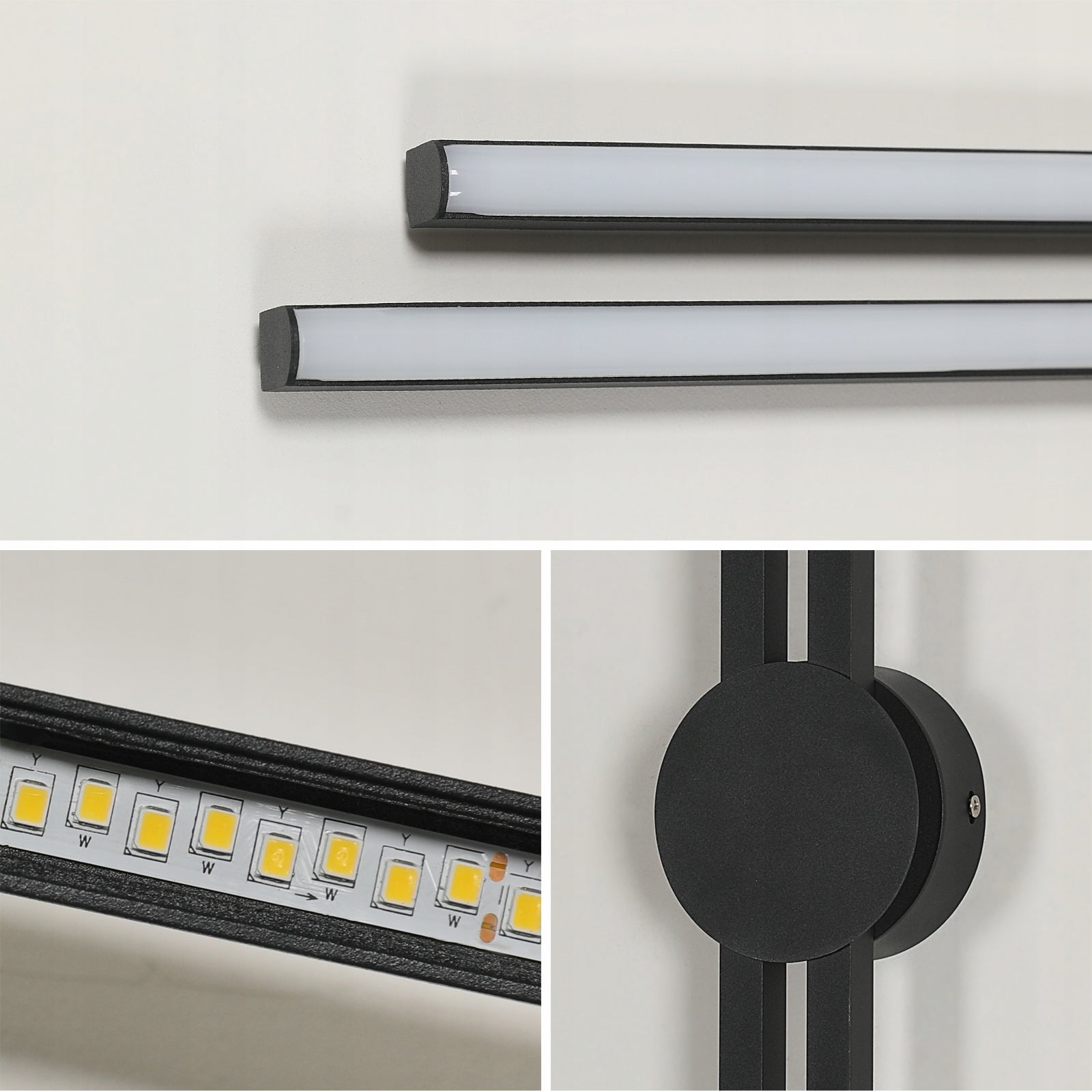 KINKIET LED LAMPA SCIENNA CZARNA NOWOCZESNA DO SALONU KORYTARZ 3000K 17W Manufacturer code 30910524
