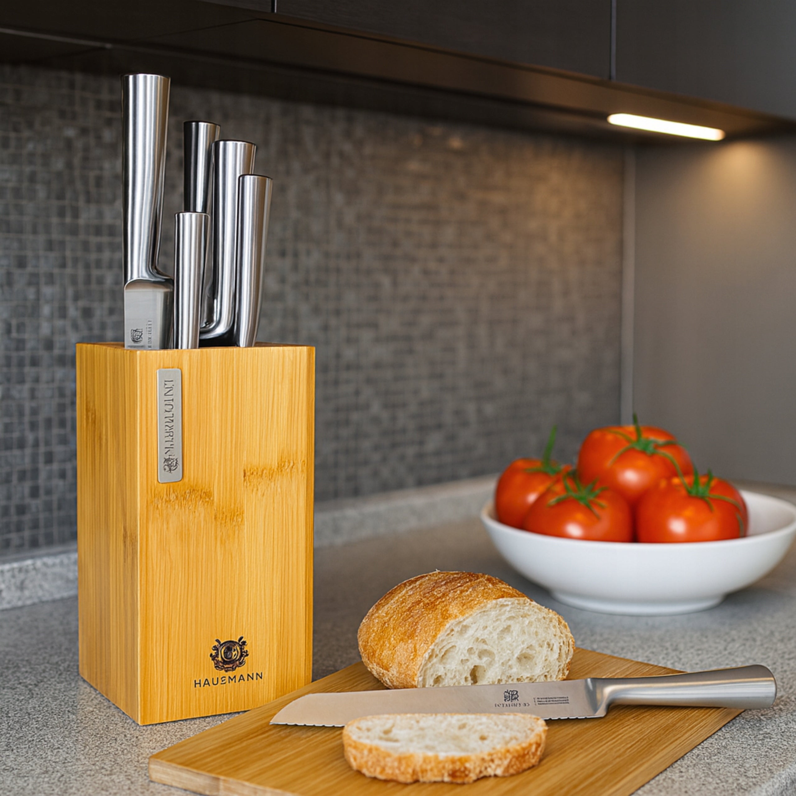 KITCHEN BLOCK LARGE KNIFE RACK INSERT STAMENS UNIVERSAL BAMBOO 23CM EAN (GTIN) 5905155000798