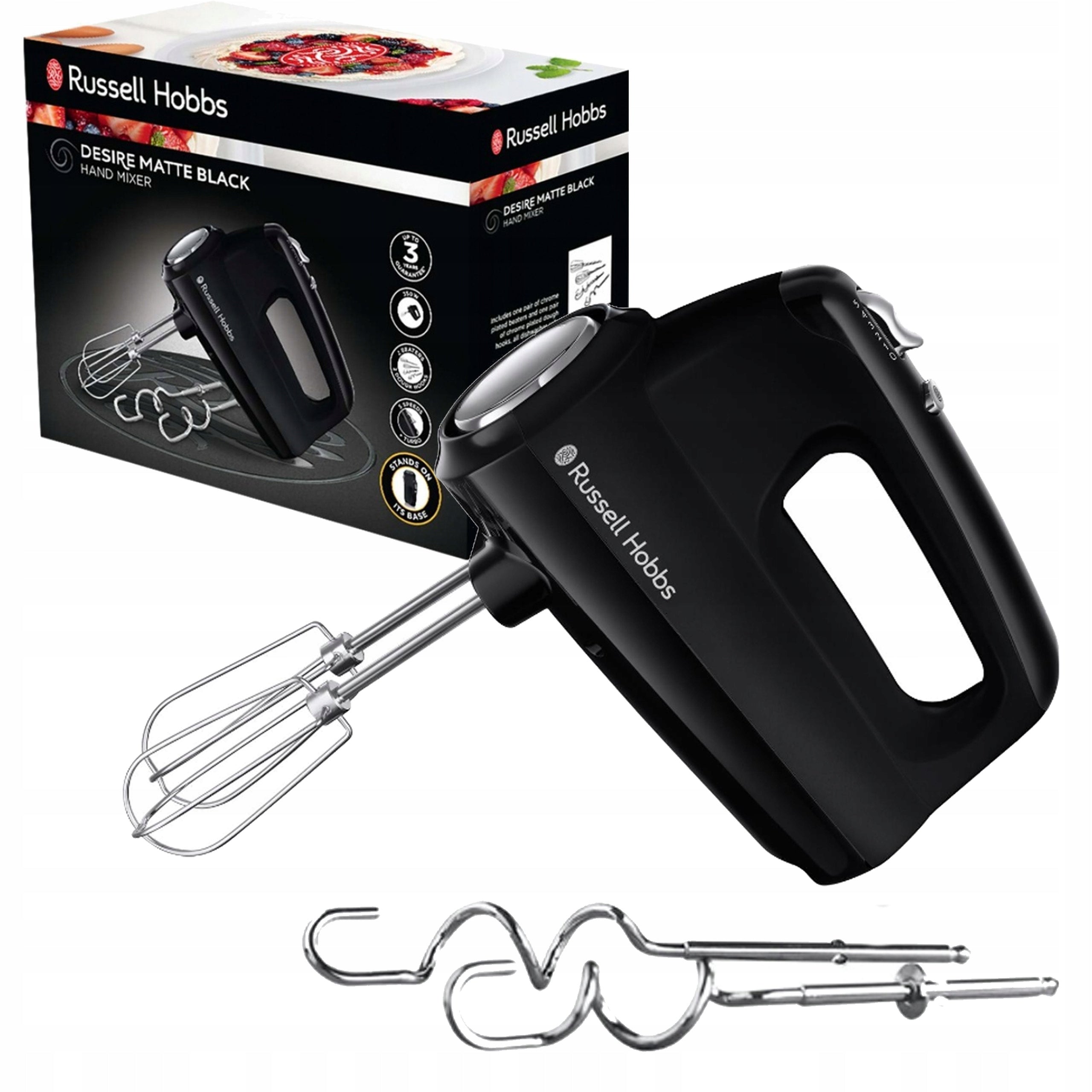 KITCHEN HAND MIXER 350 IN RUSSELL HOBBS 5 SPEED LEVELS + TURBO Brand Russell Hobbs