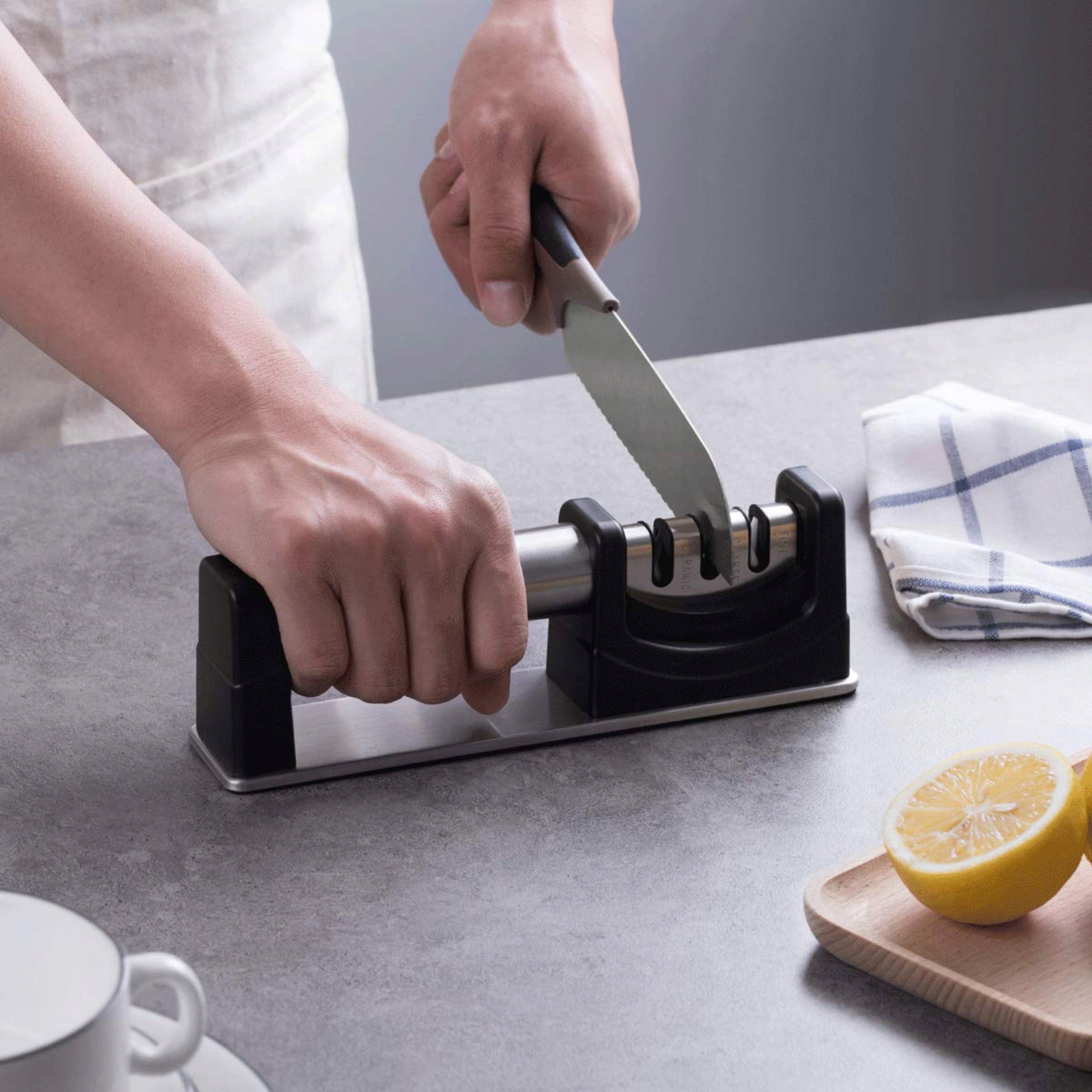 KITCHEN KNIFE SHARPENER DIAMOND DONKEY SHARPENER 3in1 THREE PHASE Manufacturer code 5907564503822