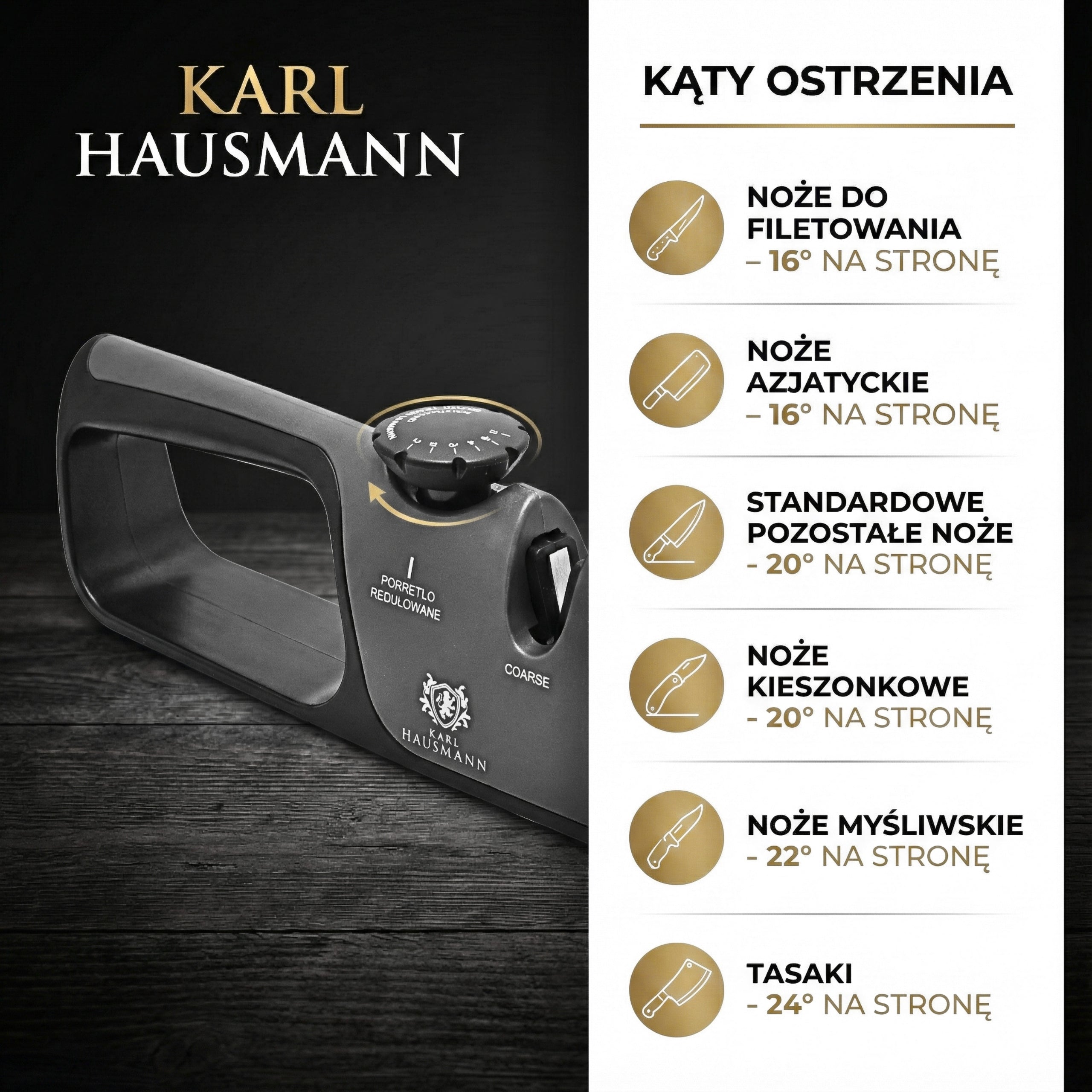 KITCHEN KNIFE SHARPENER SCISSORS WHETSTONE 3in1 ANGLE ADJUSTMENT 14°–24° Manufacturer code OSTRZAŁKA DO NOŻY KUCHENNYCH NOŻYCZEK 3W1 KĄT