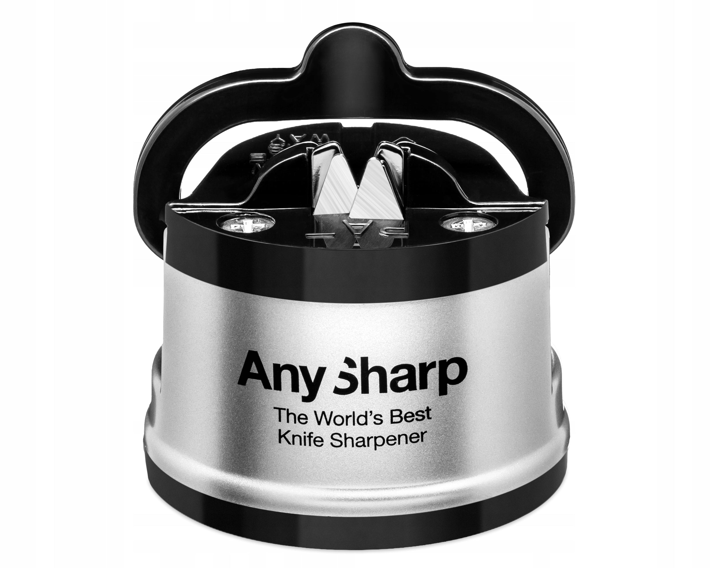 KITCHEN KNIFE SHARPENER + SPARE SHARPENING PLATES - AnySharp CLASSIC Packaging status original
