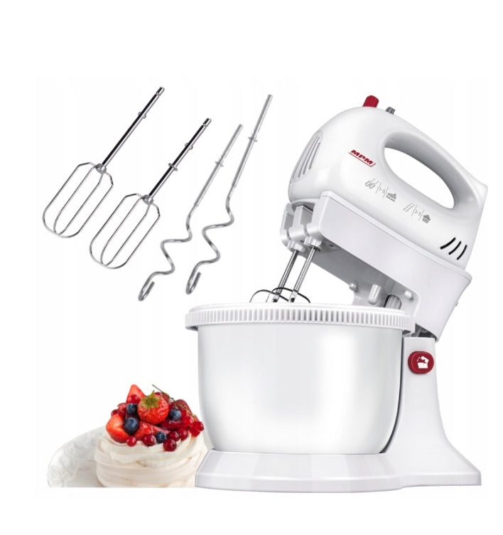 KITCHEN MIXER WITH ROTATING BOWL FOOD PROCESSOR FOR CAKE 750W