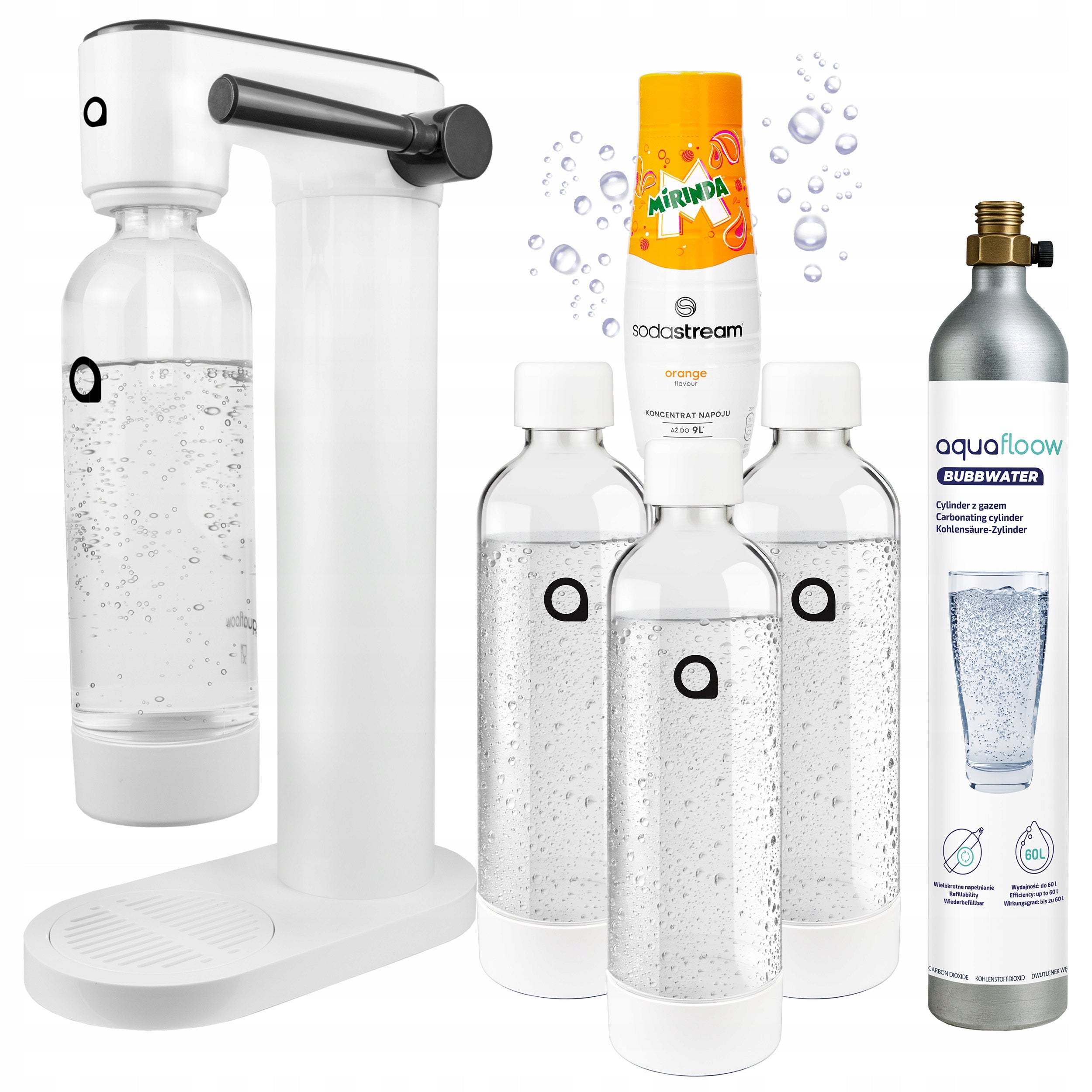KITCHEN SATURATOR FOR GASSING WATER 3X WATER BOTTLE SODASTREAM SYRUP