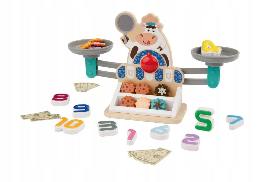 KITCHEN SCALE FOR CHILDREN WOODEN PLAY SET LEARNING TO COUNT Brand Playtive