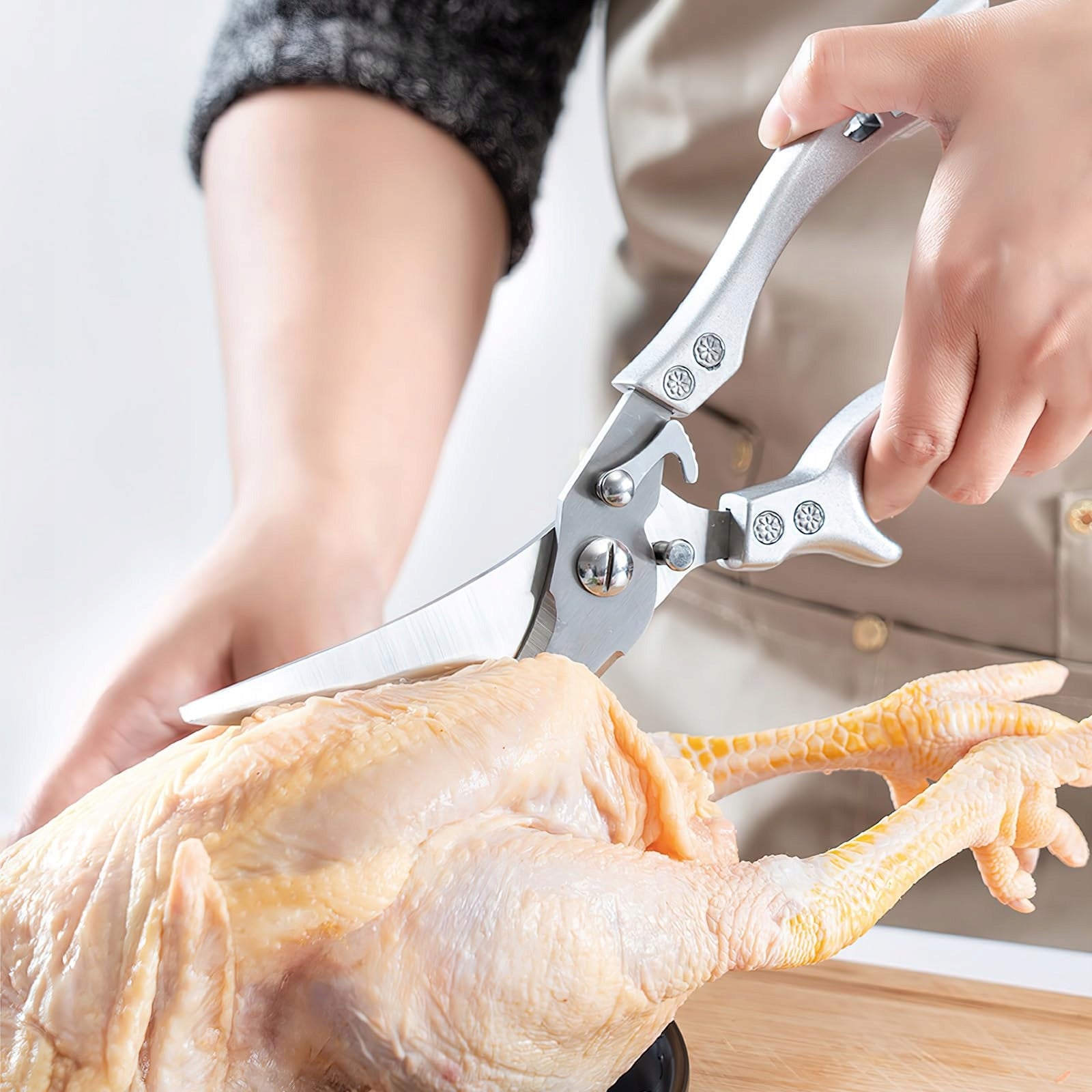 KITCHEN SCISSORS STEEL FOR MEAT CUTTING CHICKEN FISH Brand no brand