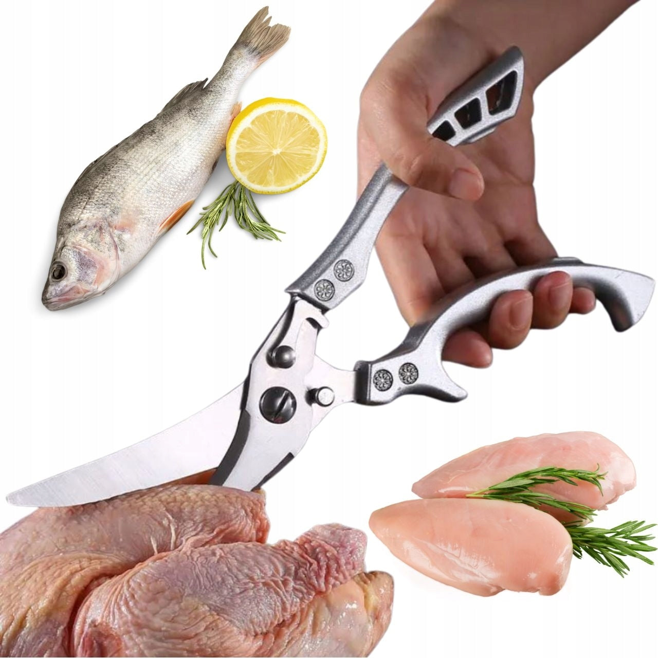 KITCHEN SCISSORS STEEL FOR MEAT CUTTING CHICKEN FISH Manufacturer code 6978991470987