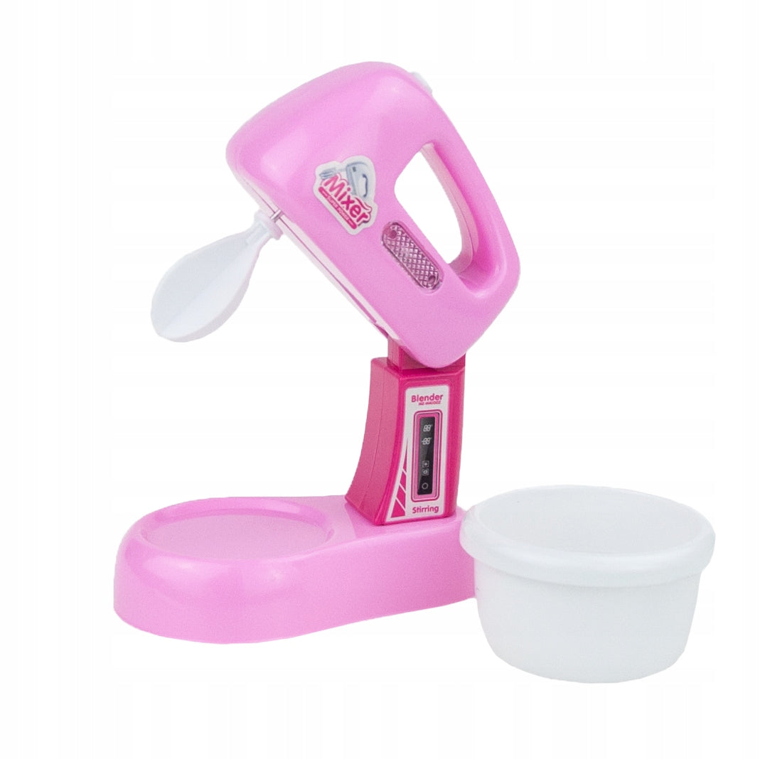 KITCHEN SET SMALL AGD PINK MIXER KETTLE SMALL CHEF ACCESSORIES Brand Martom