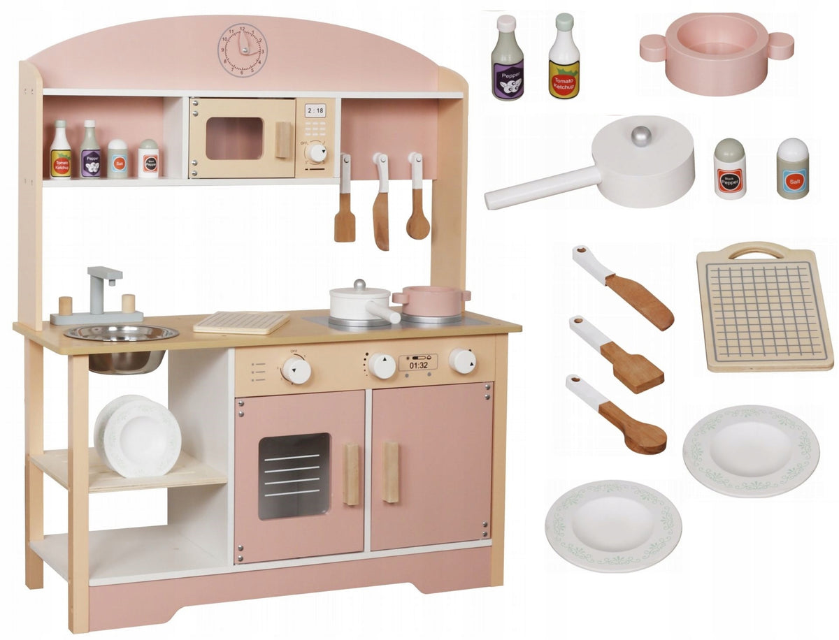 KITCHEN WOODEN ACCESSORIES COOKER PINK COOKING CUTLERY FOR CHILDREN EAN (GTIN) 5904996064778