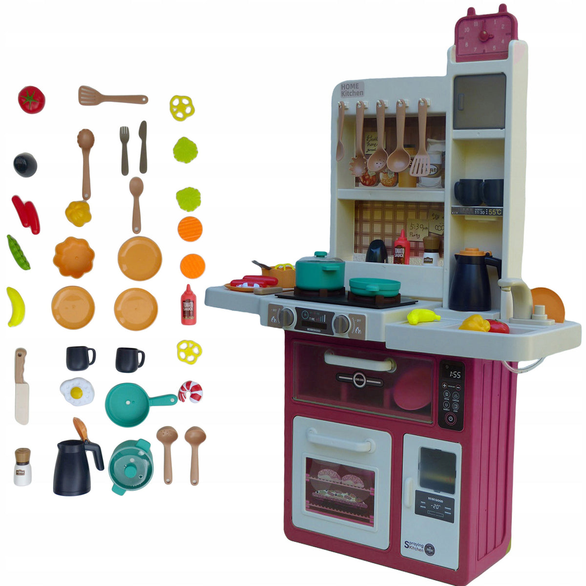 KITCHEN for children FAUCET cooking sounds COUPLE.