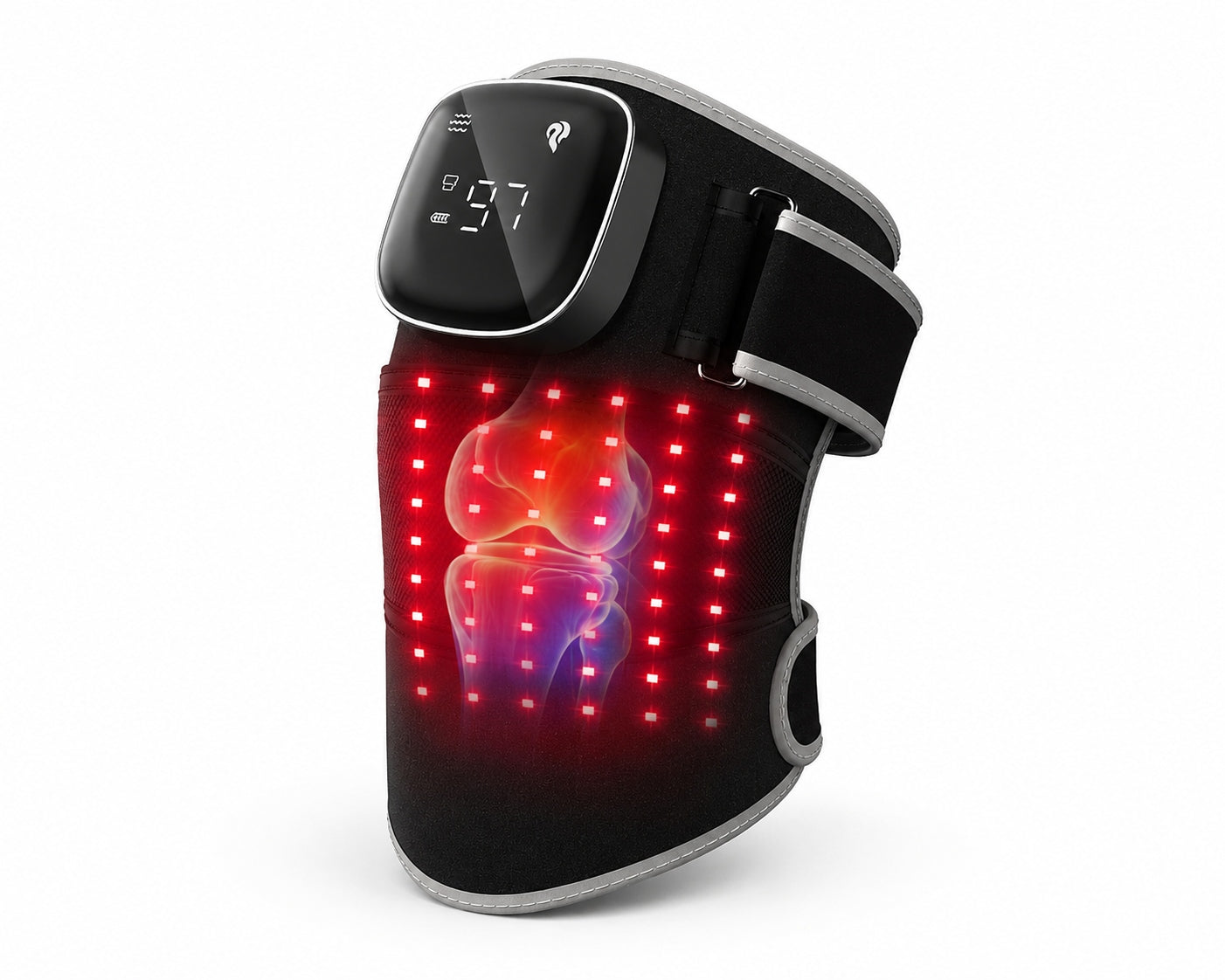 KNEE MASSAGER RED LIGHT THERAPY LED RAYOCON HEATING VIBRATION Packaging status original